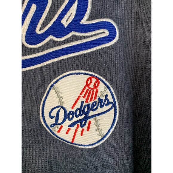 New Mens Dynasty LA Dodgers NLB Baseball Jersey Gray Size L 42-44 - Picture 6 of 8